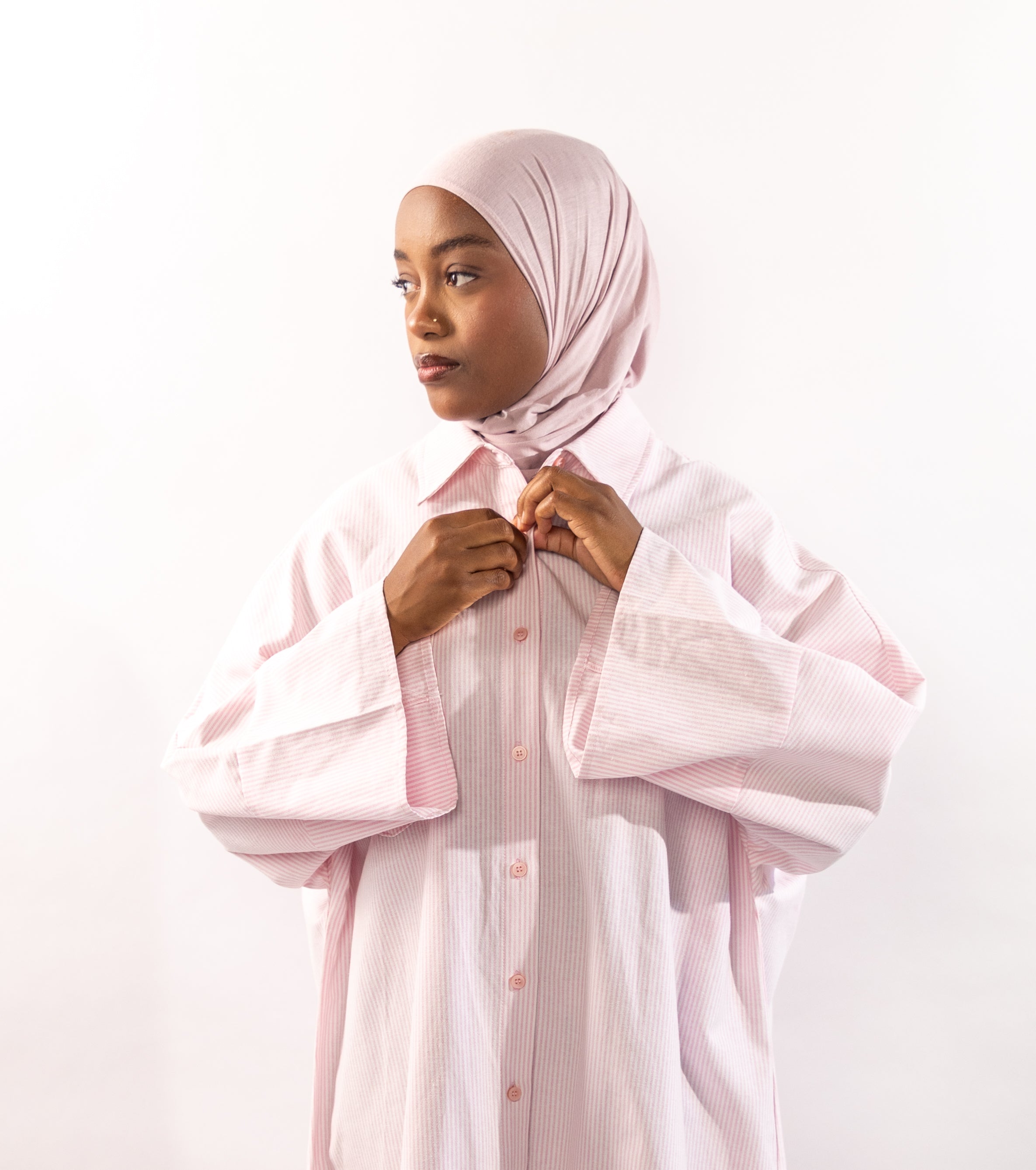 ROBE CHEMISE CASUAL - ROSE