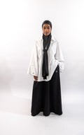 CHEMISE CASUAL - BLANCHE LOGO NOIR