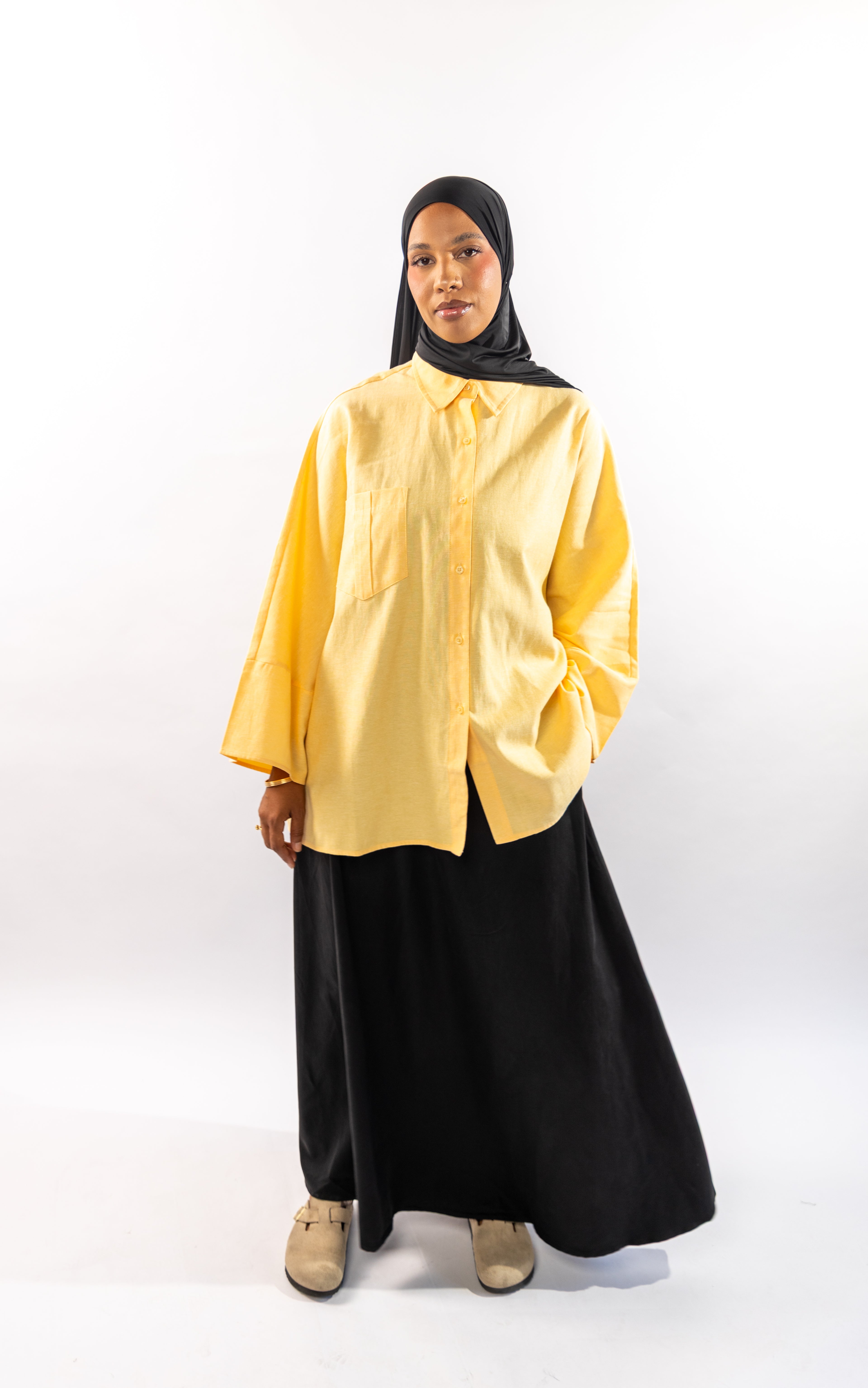 CHEMISE CASUAL - JAUNE
