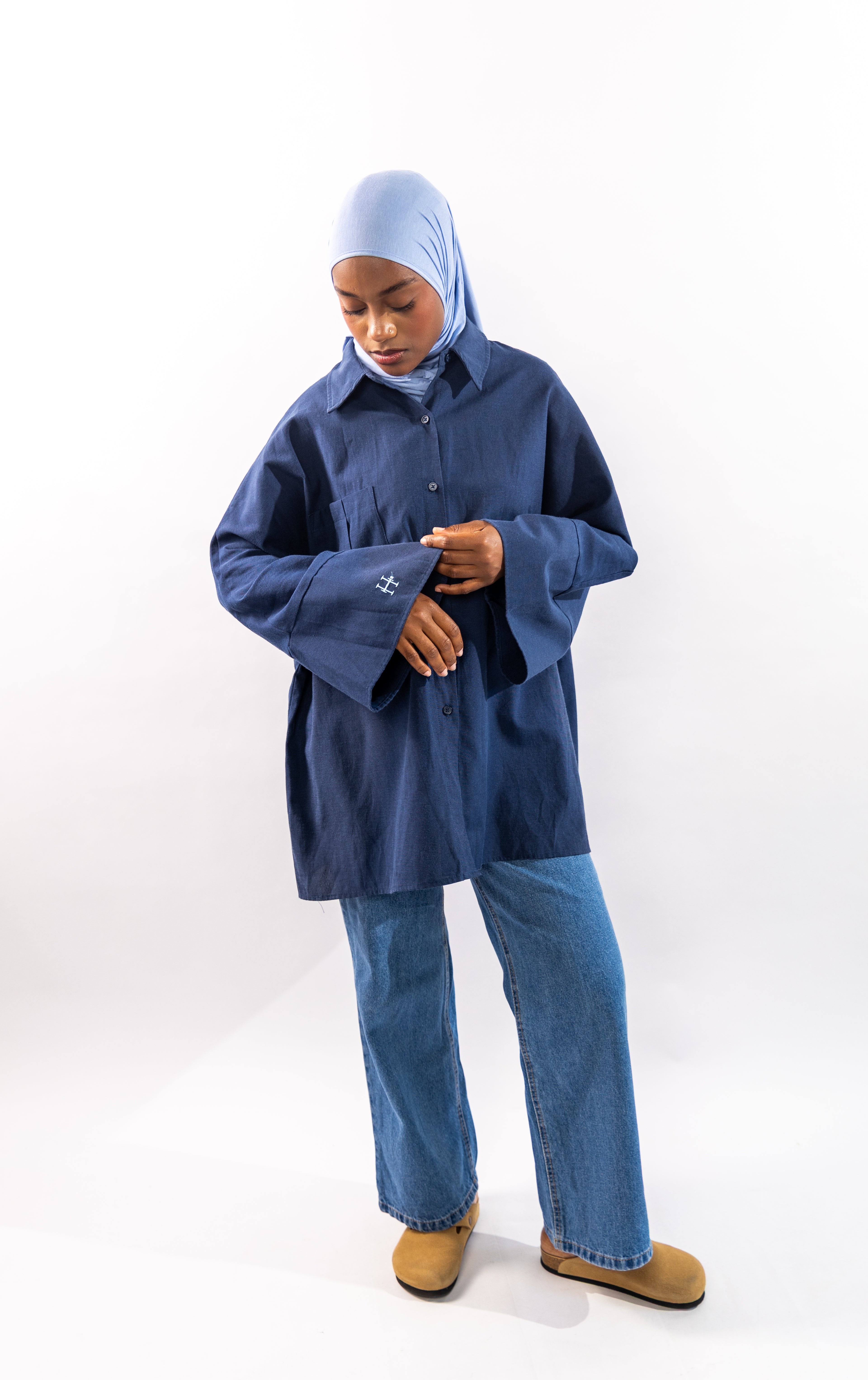 CHEMISE CASUAL - BLEUE MARINE