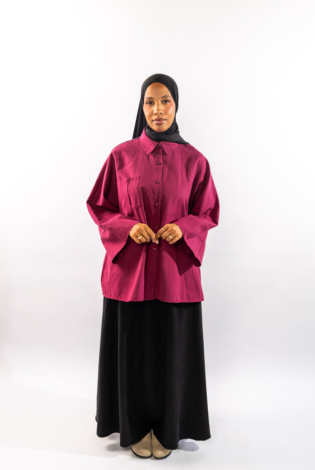 CHEMISE CASUAL - BORDEAUX