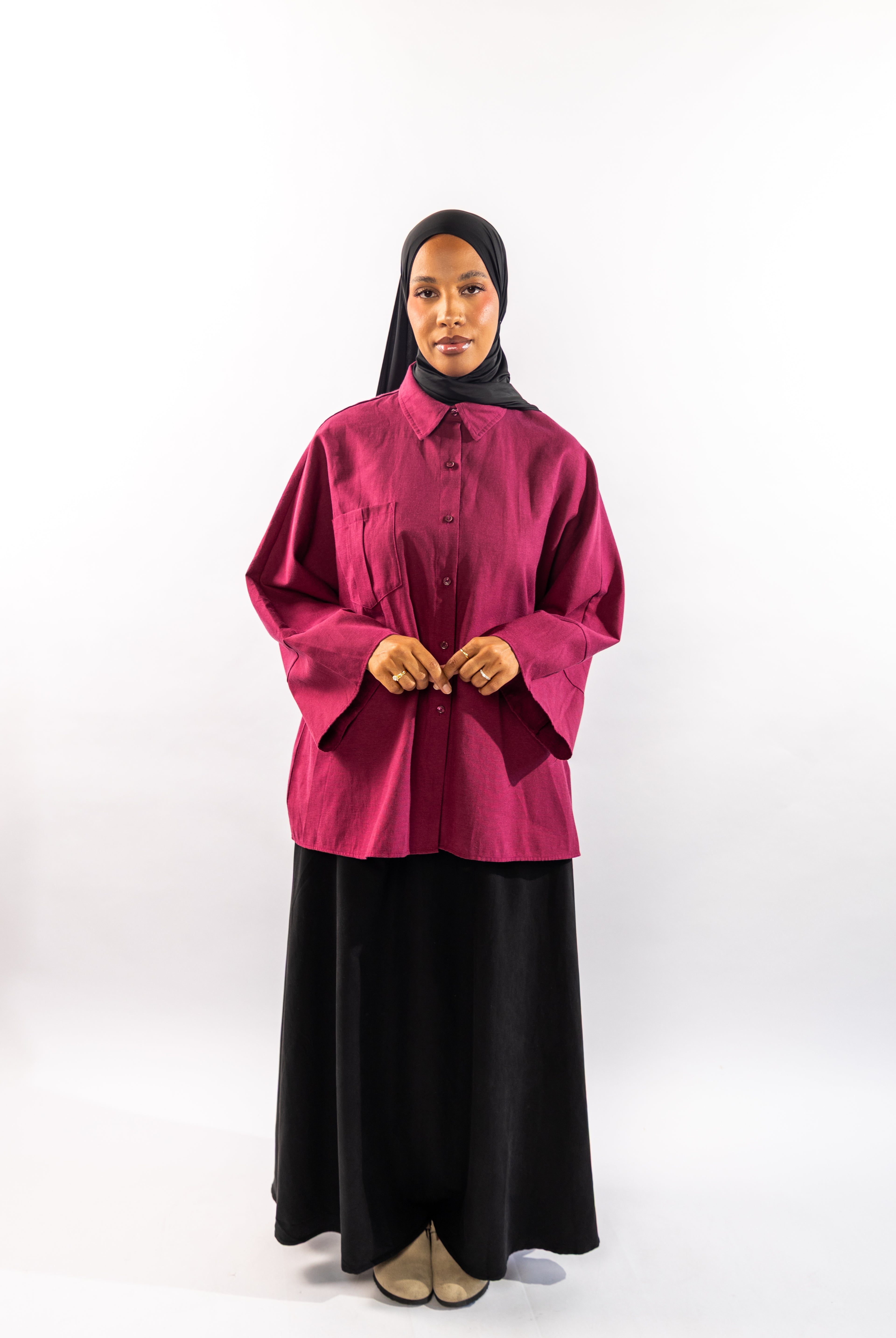 CHEMISE CASUAL - BORDEAUX