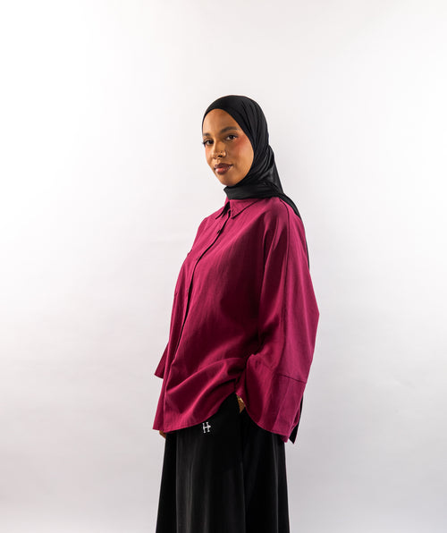 CHEMISE CASUAL - BORDEAUX