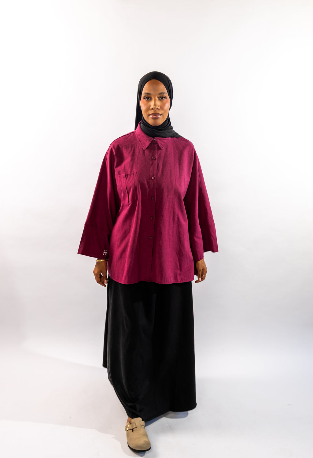 CHEMISE CASUAL - BORDEAUX