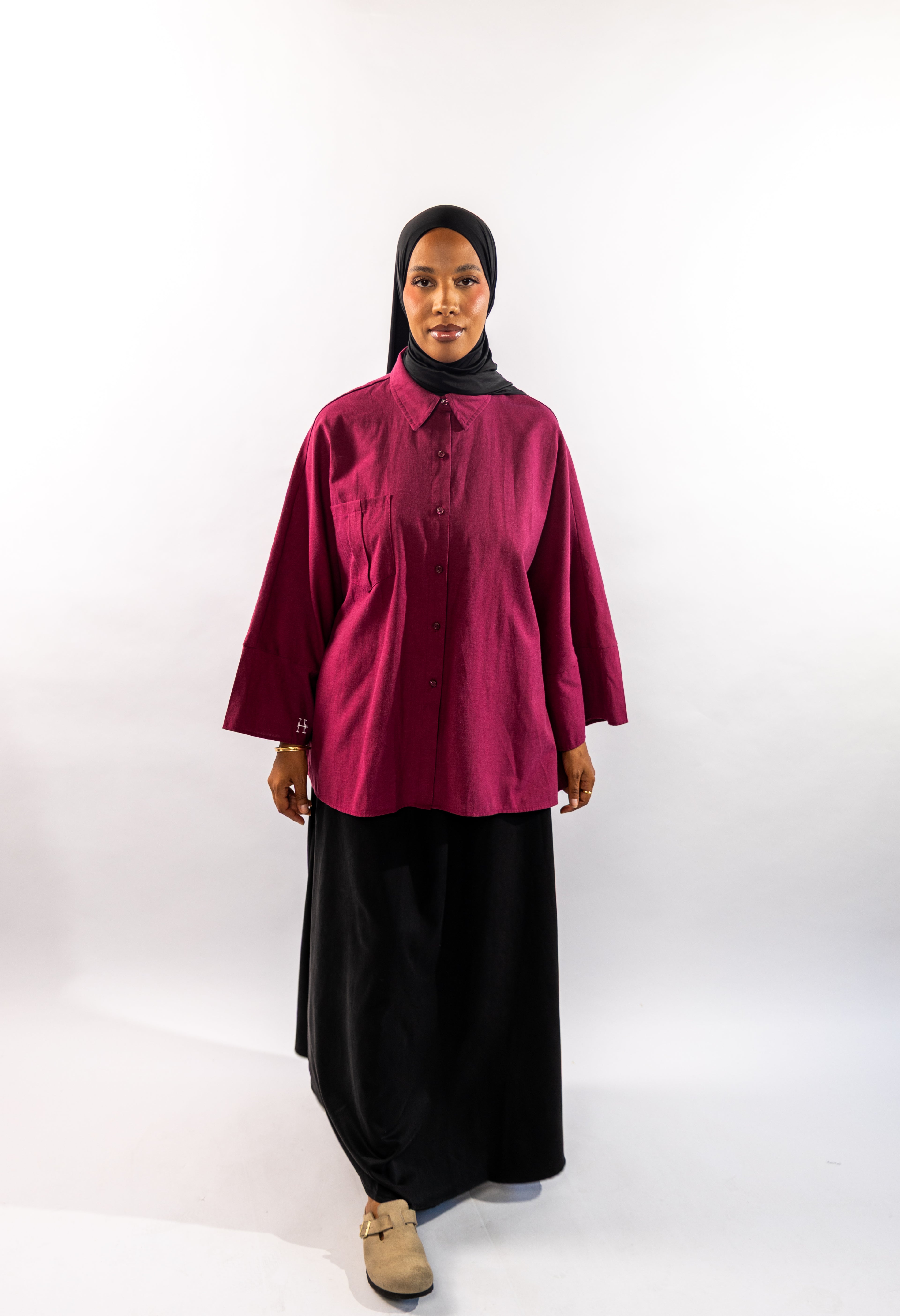 CHEMISE CASUAL - BORDEAUX