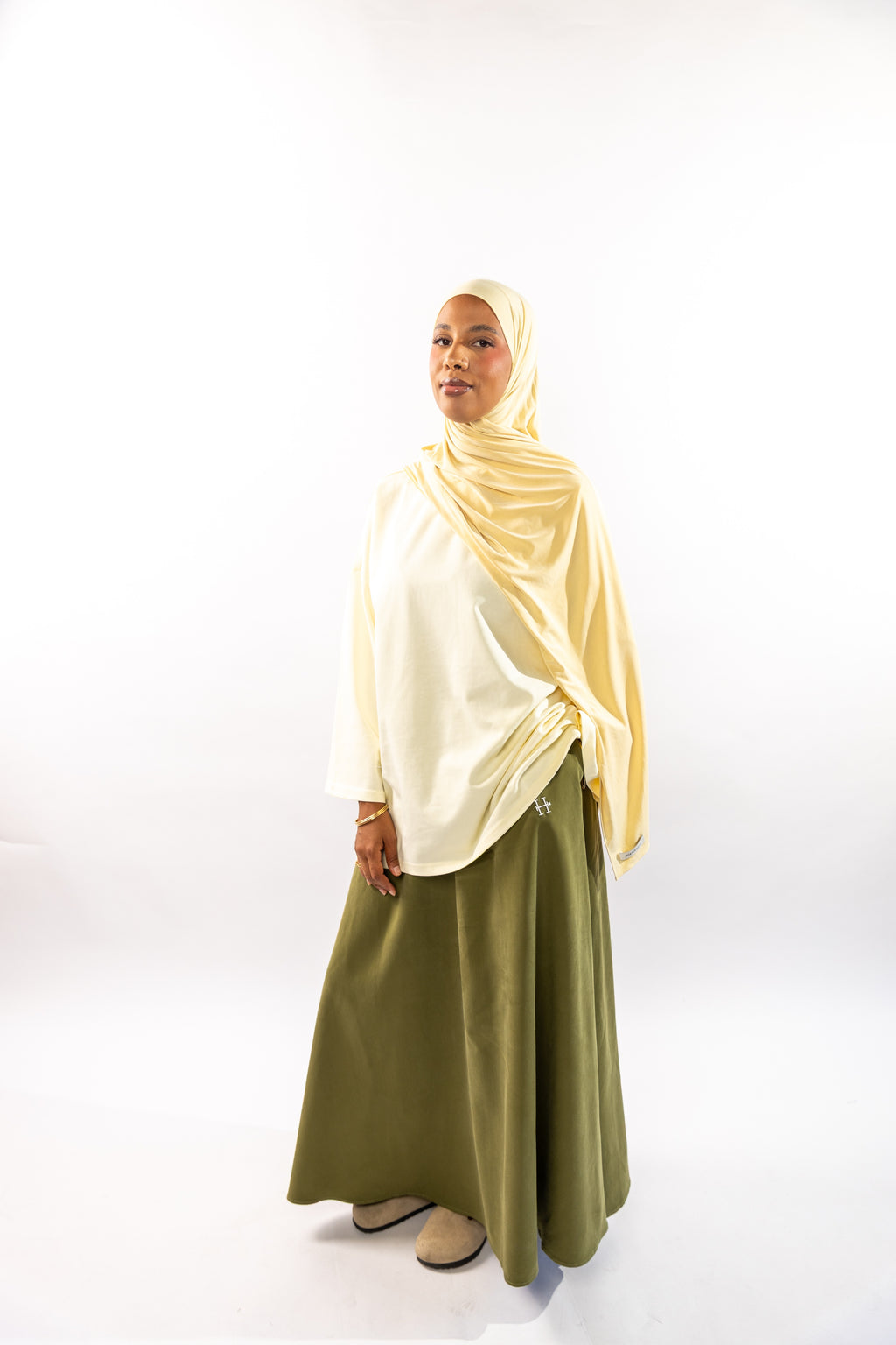 JUPE ESSENTIAL - VERT OLIVE