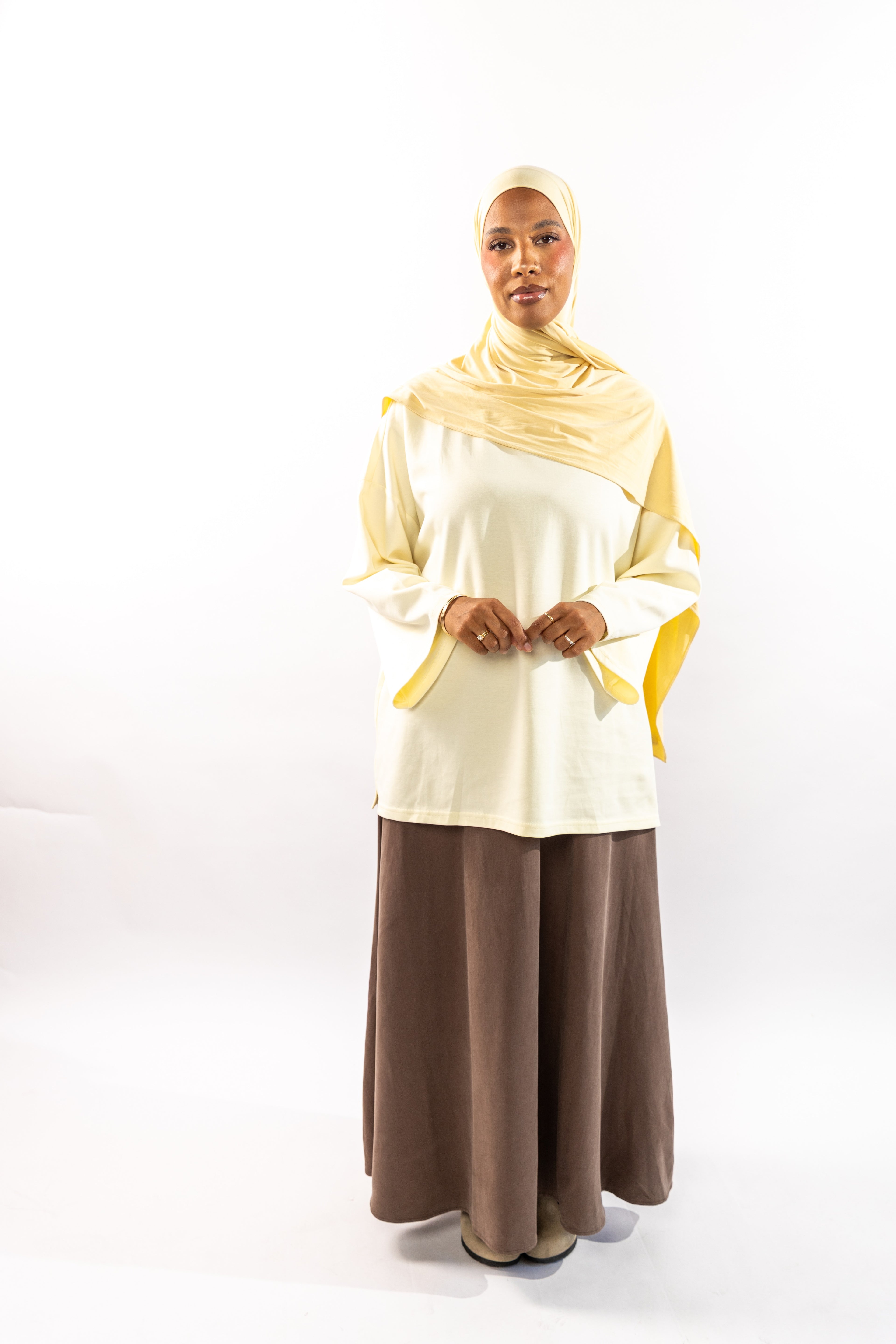 JUPE ESSENTIAL - MARRON