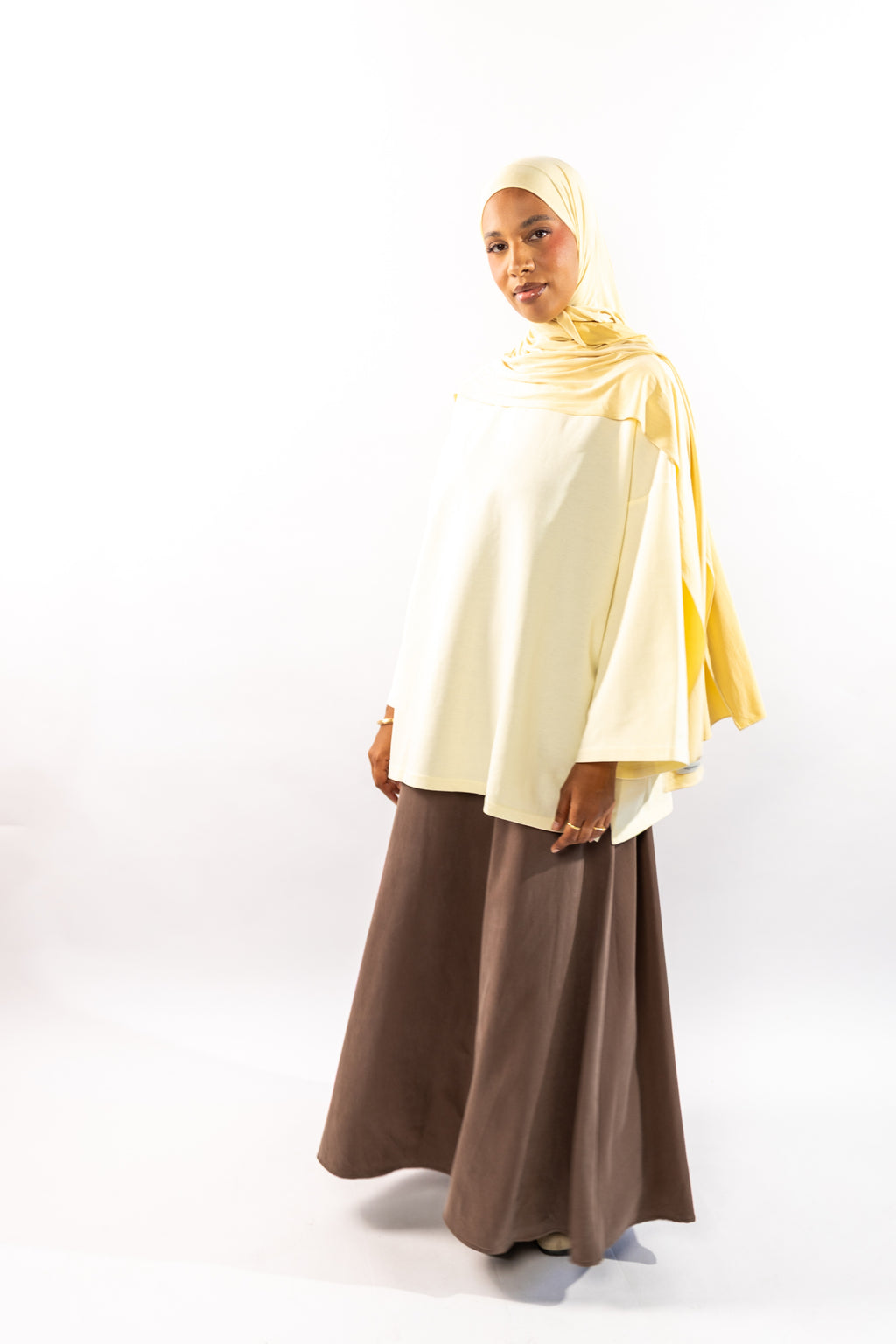 JUPE ESSENTIAL - MARRON