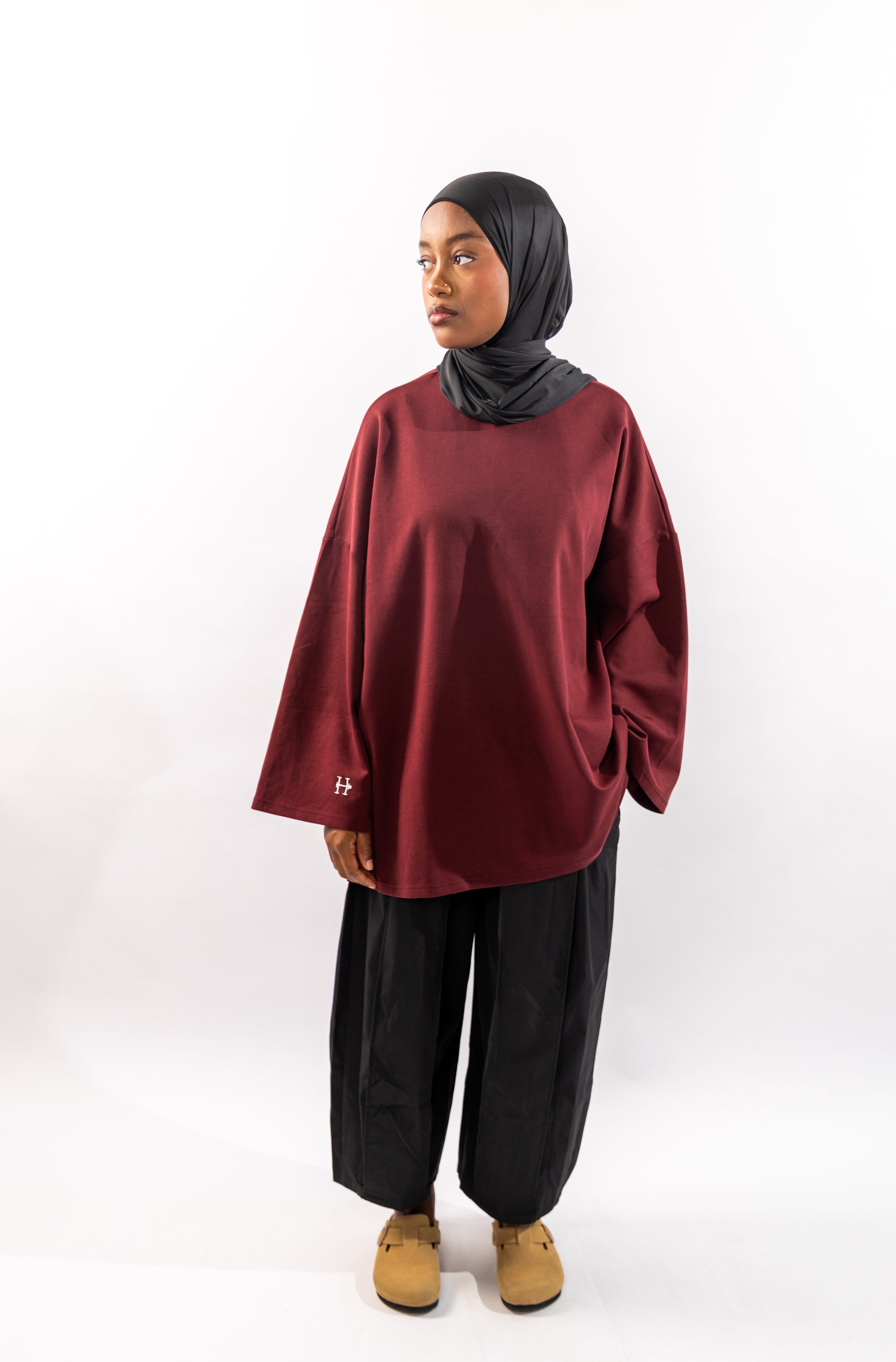 TEE-SHIRT ESSENTIAL - BORDEAUX