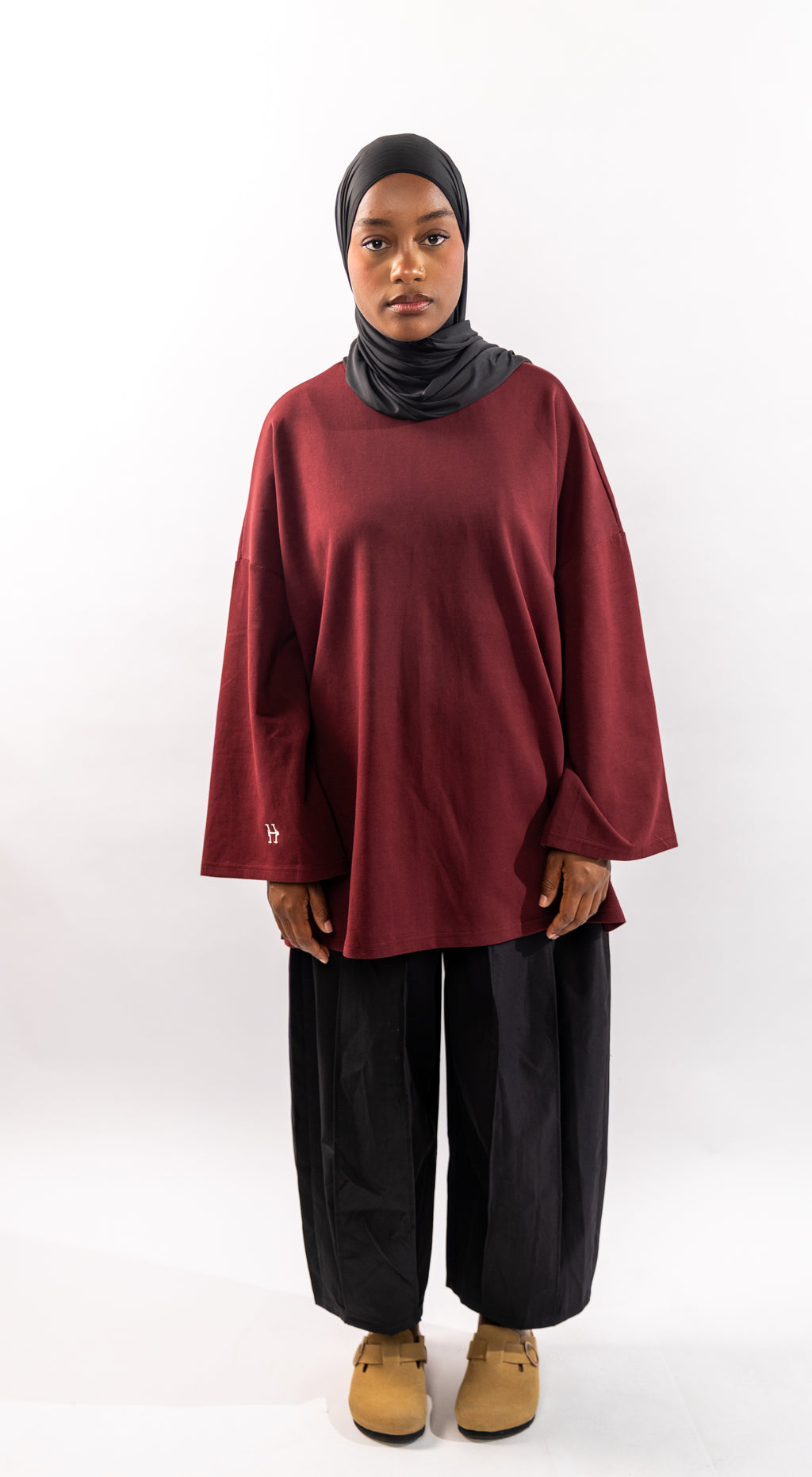 TEE-SHIRT ESSENTIAL - BORDEAUX