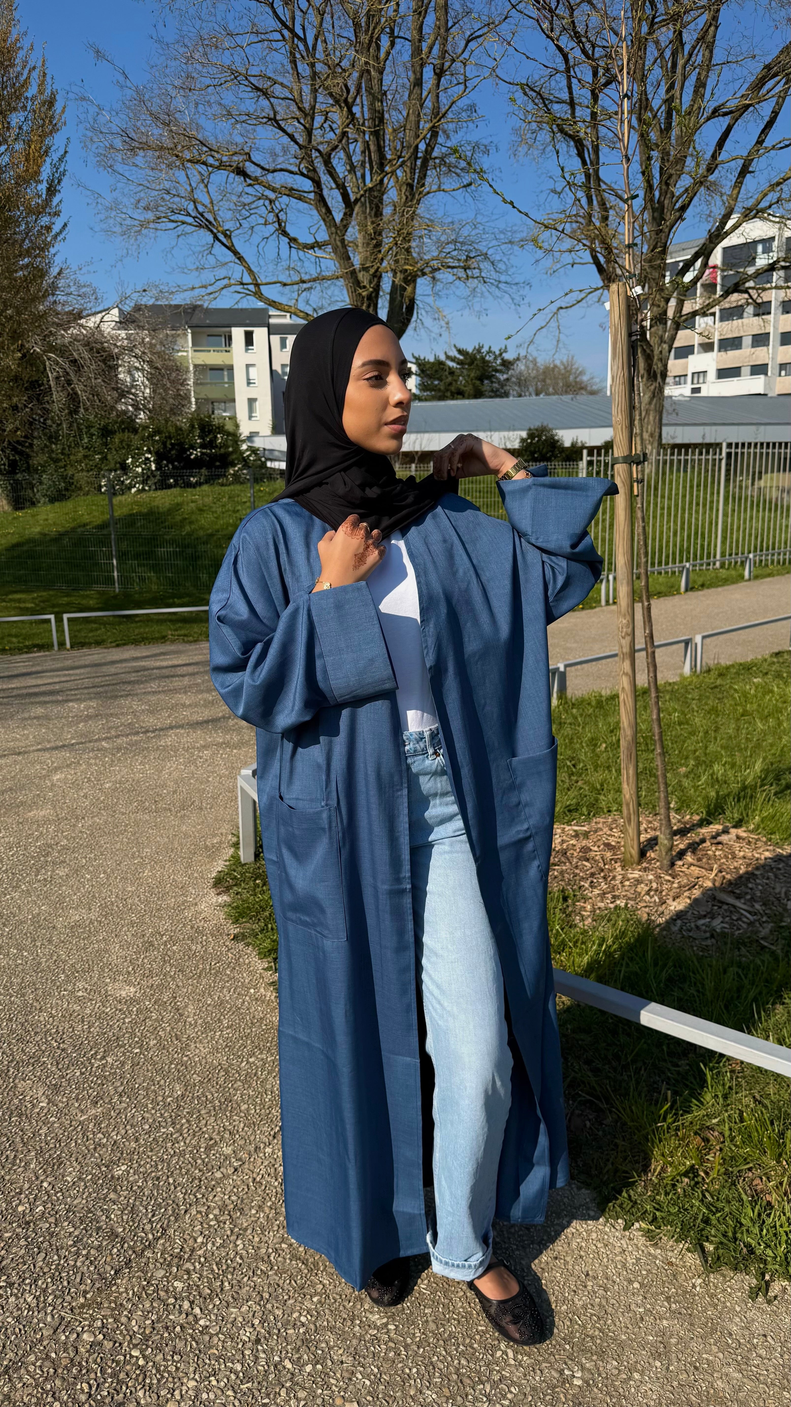 KIMONO MODESTY - BLEU