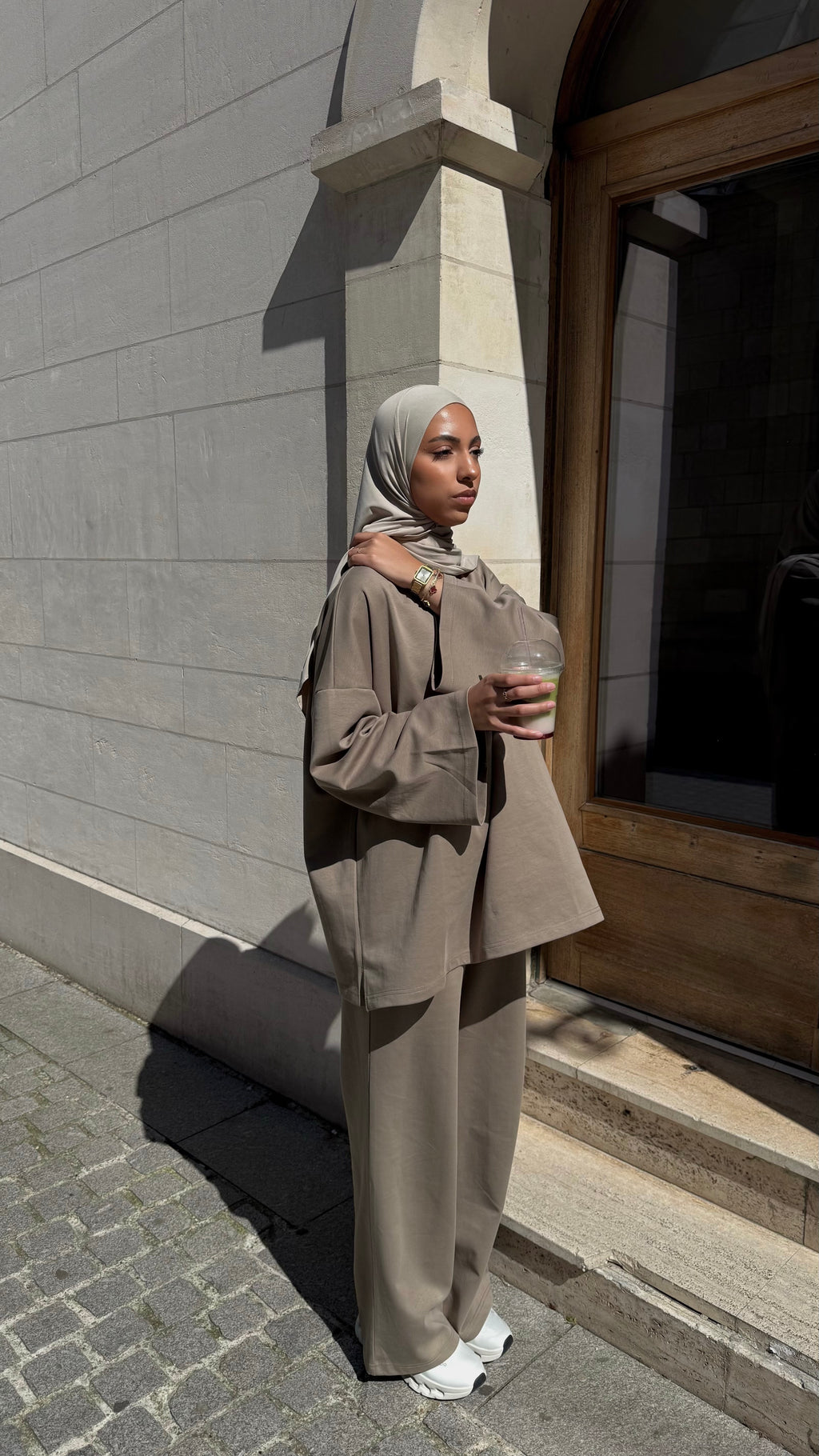 ENSEMBLE ESSENTIAL - TAUPE