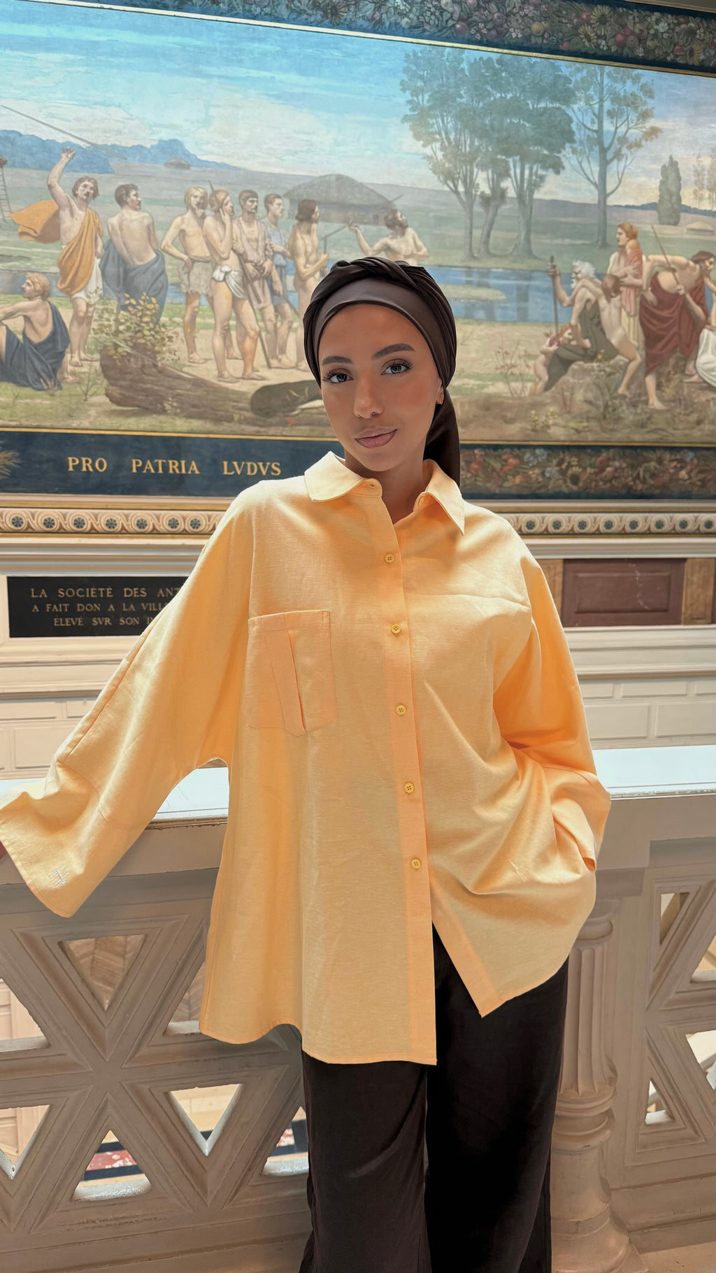 CHEMISE CASUAL - JAUNE
