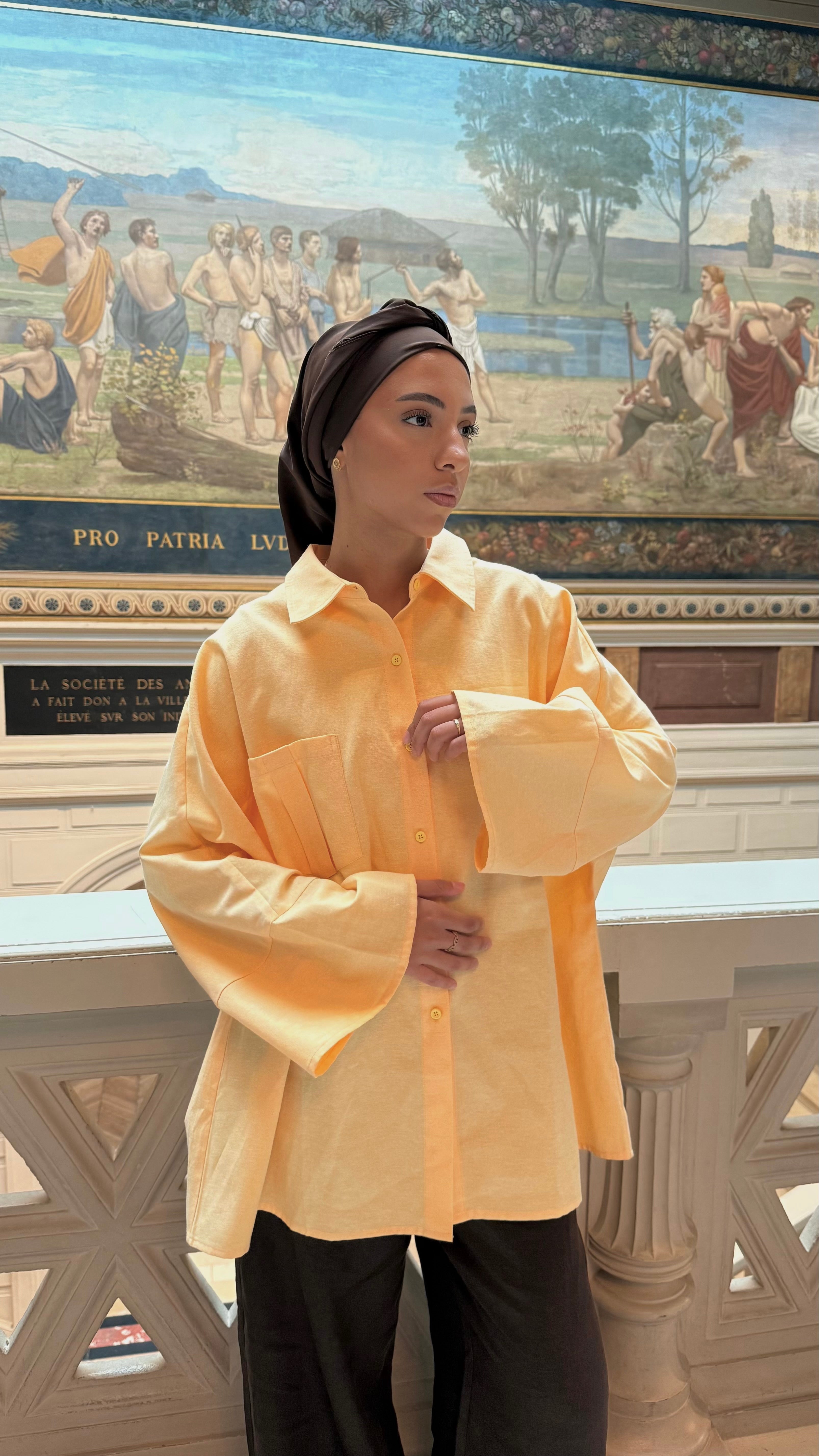 CHEMISE CASUAL - JAUNE