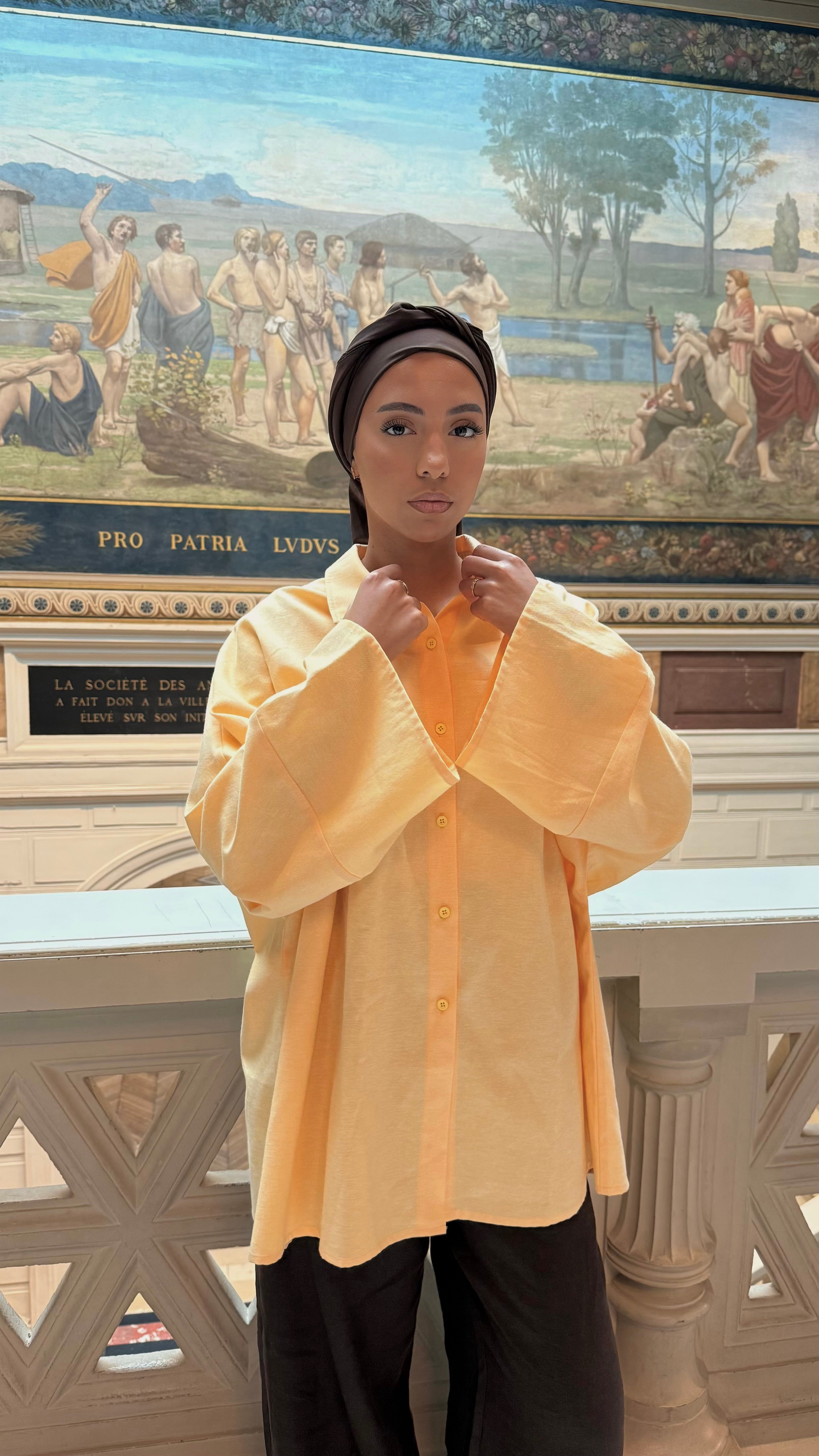 CHEMISE CASUAL - JAUNE