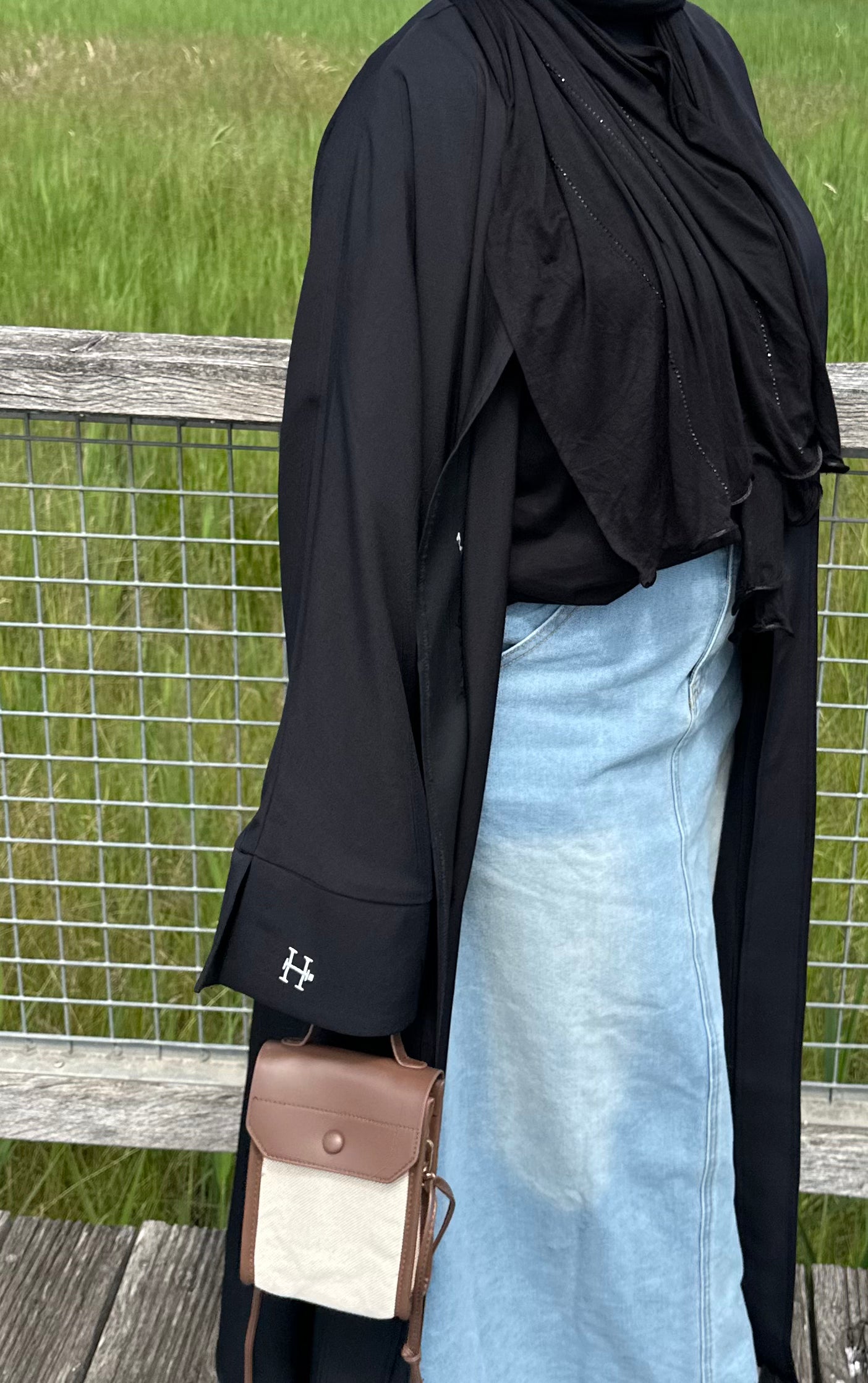 KIMONO MODESTY  - NOIR