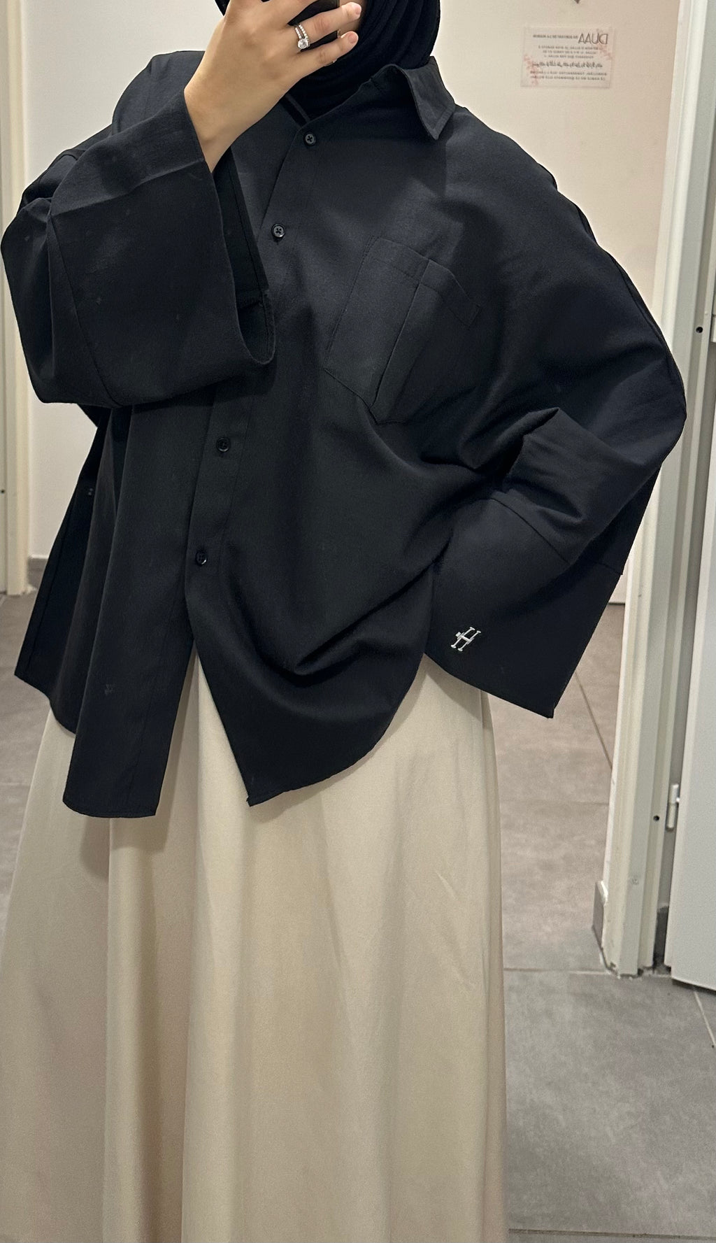CHEMISE CASUAL - NOIRE