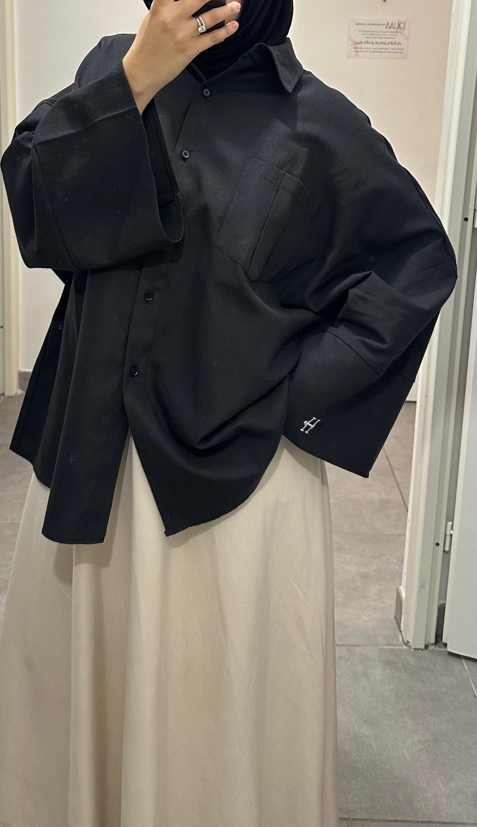 CHEMISE CASUAL - NOIRE