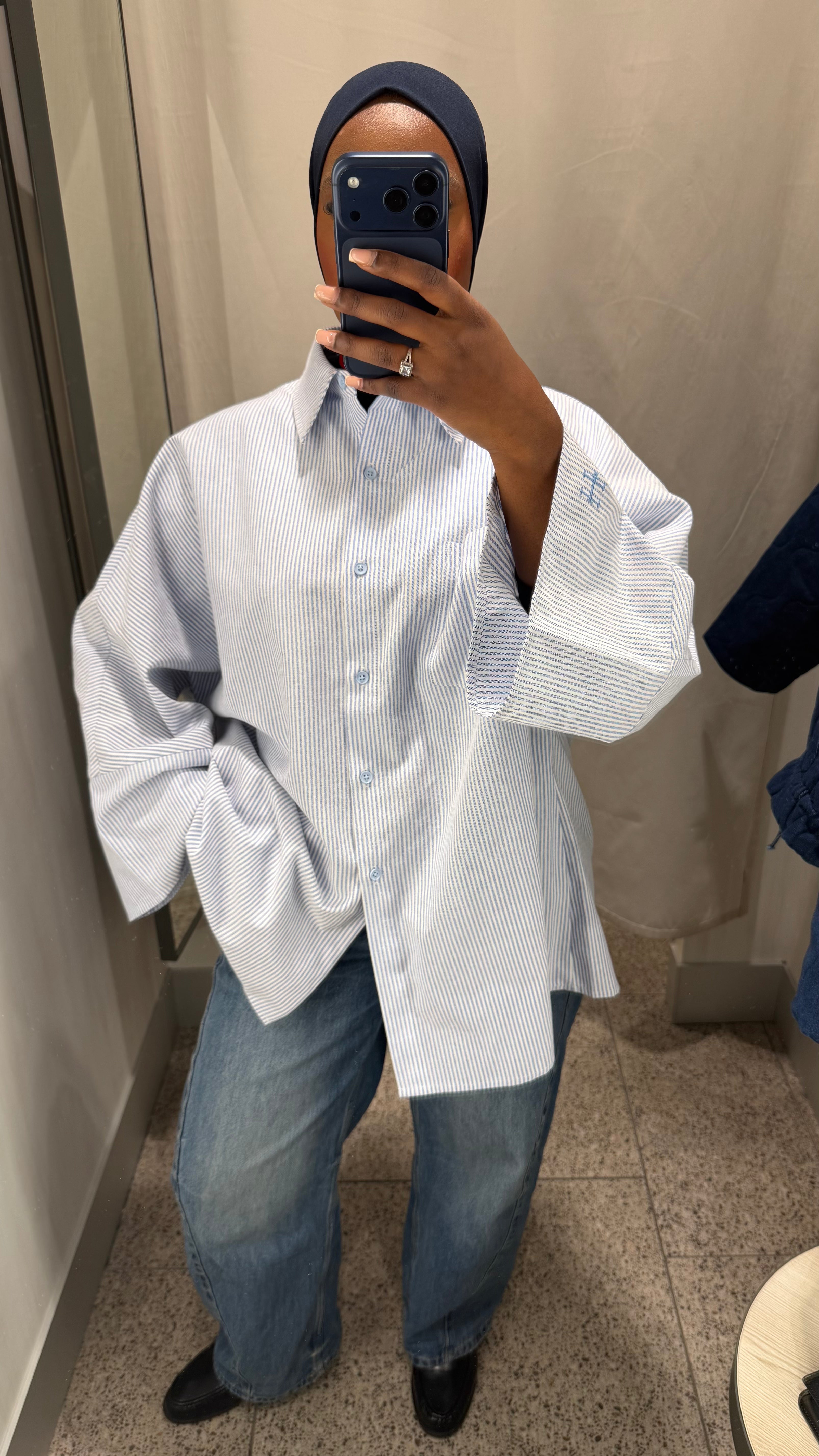 CHEMISE CASUAL - BLEU