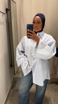 CHEMISE CASUAL - BLEU